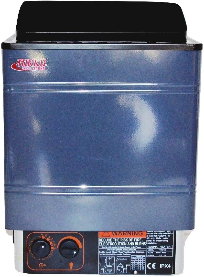Amazon.com : Turku 240V 6KW 300 Cu.Ft. Wet u0026 Dry Sauna Stove Built-in  Control : Patio, Lawn u0026 Garden
