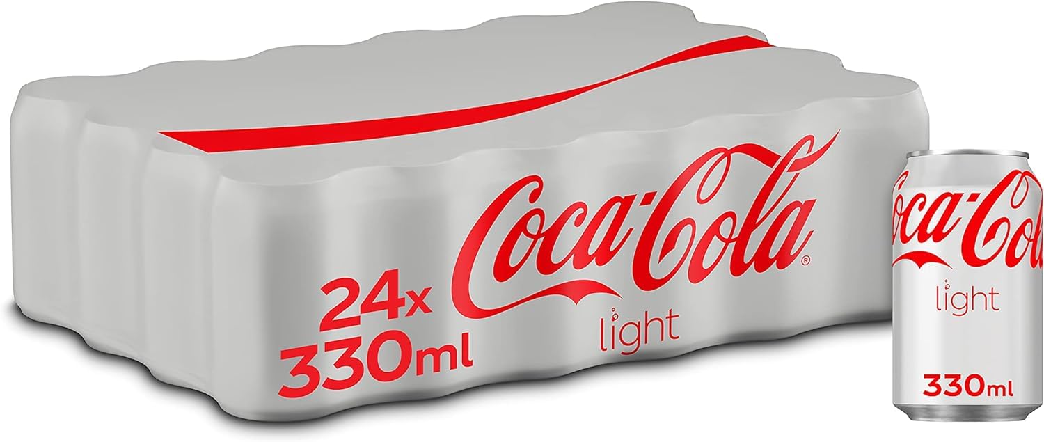 Coca-Cola Light - Refresco de cola sin azúcar, sin calorías - Pack 24 latas 330 ml + Ballantine's Finest Whisky Escocés de Mezcla, 1.5L