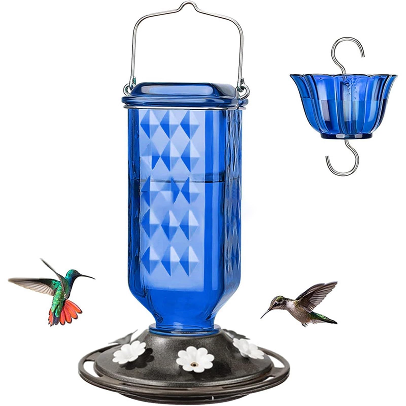 Comedero Colgante for colibríes, comedero con Base a Prueba de Fugas for pájaros al Aire Libre