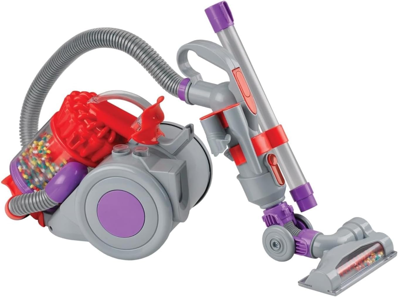 Dyson DC22 Vacuum Cleaner | Toy Dyson DC22 Vacuum Cleaner For Children Aged 3+ | Features Working Suction, Just Like The Real Thing! Pack of 1, Rot, Lila, Grau