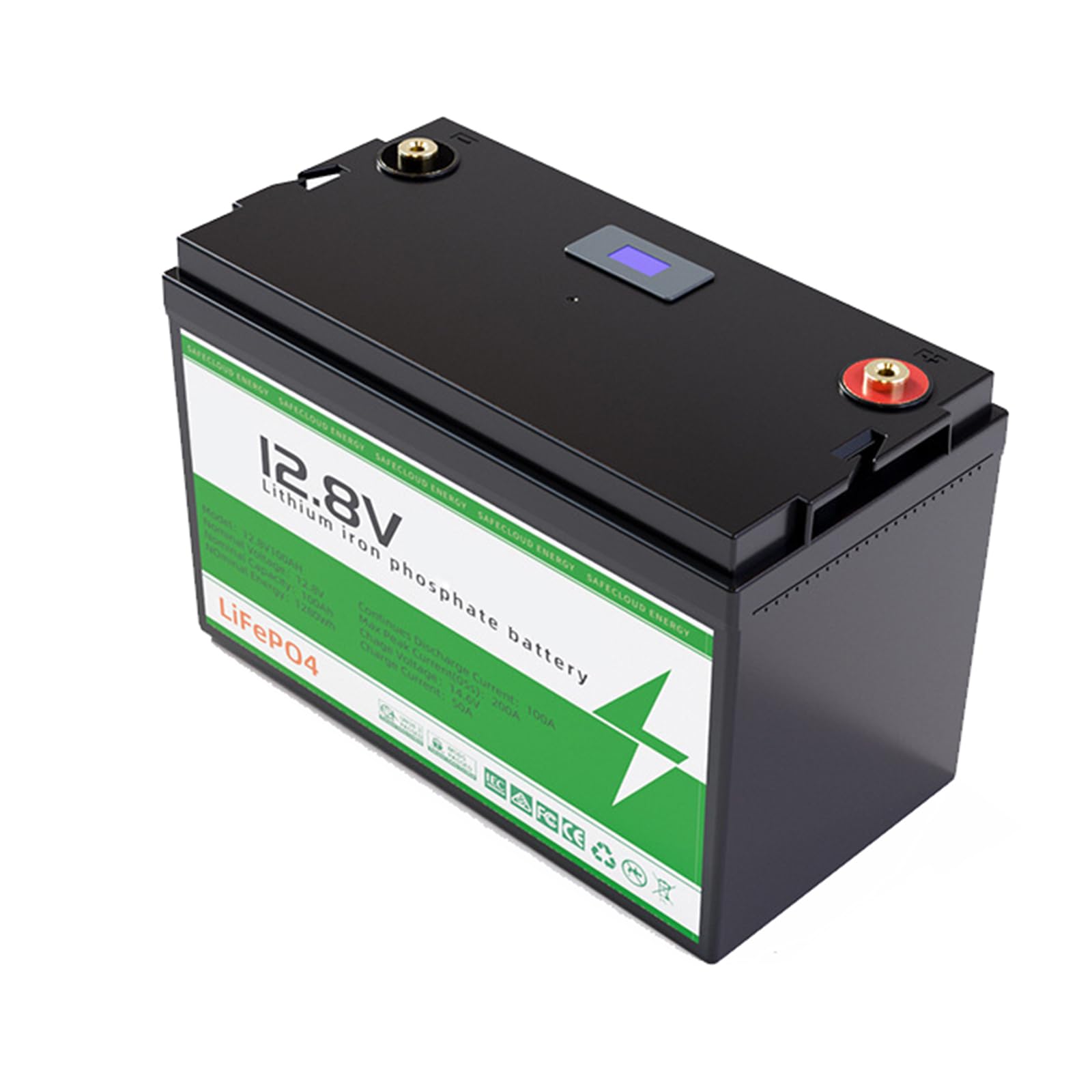 Batería de LiFePO4 para vehículos turísticos, de 12 V, 50 Ah, 100 Ah, 200 Ah y 300 Ah. Batería de 24 V, 100 Ah y 200 Ah para vehículos recreativos, Marinos y Camping.