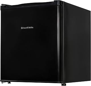 Russell Hobbs, RHTTLDR2B Table Top Larder Mini Fridge 40L Capacity, Quiet Running 39DB, Reversible Door, 0 to 8 Degrees Manual Temperature Control, Black