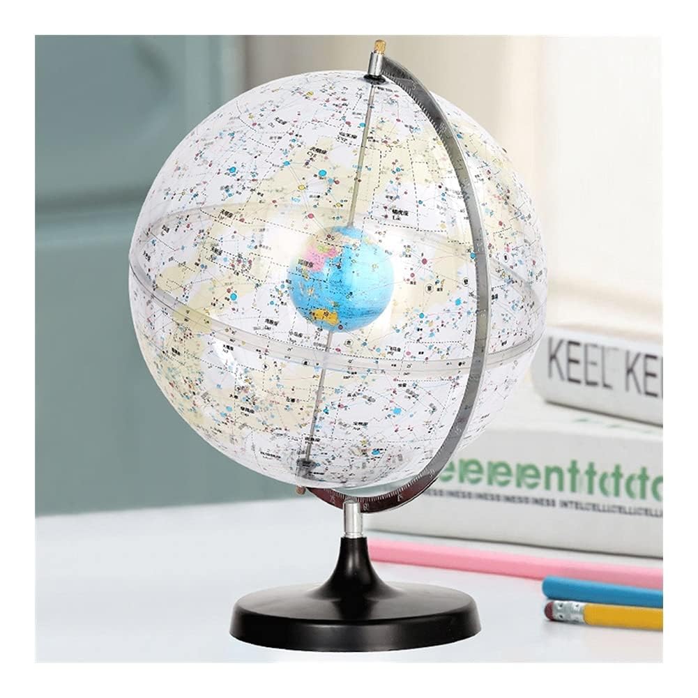 Niebiańska lampa globusowa dla dzieci, edukacyjna nauka, podświetlana dekoracja biurka, mapa konstelacji dla entuzjastów astronomii
