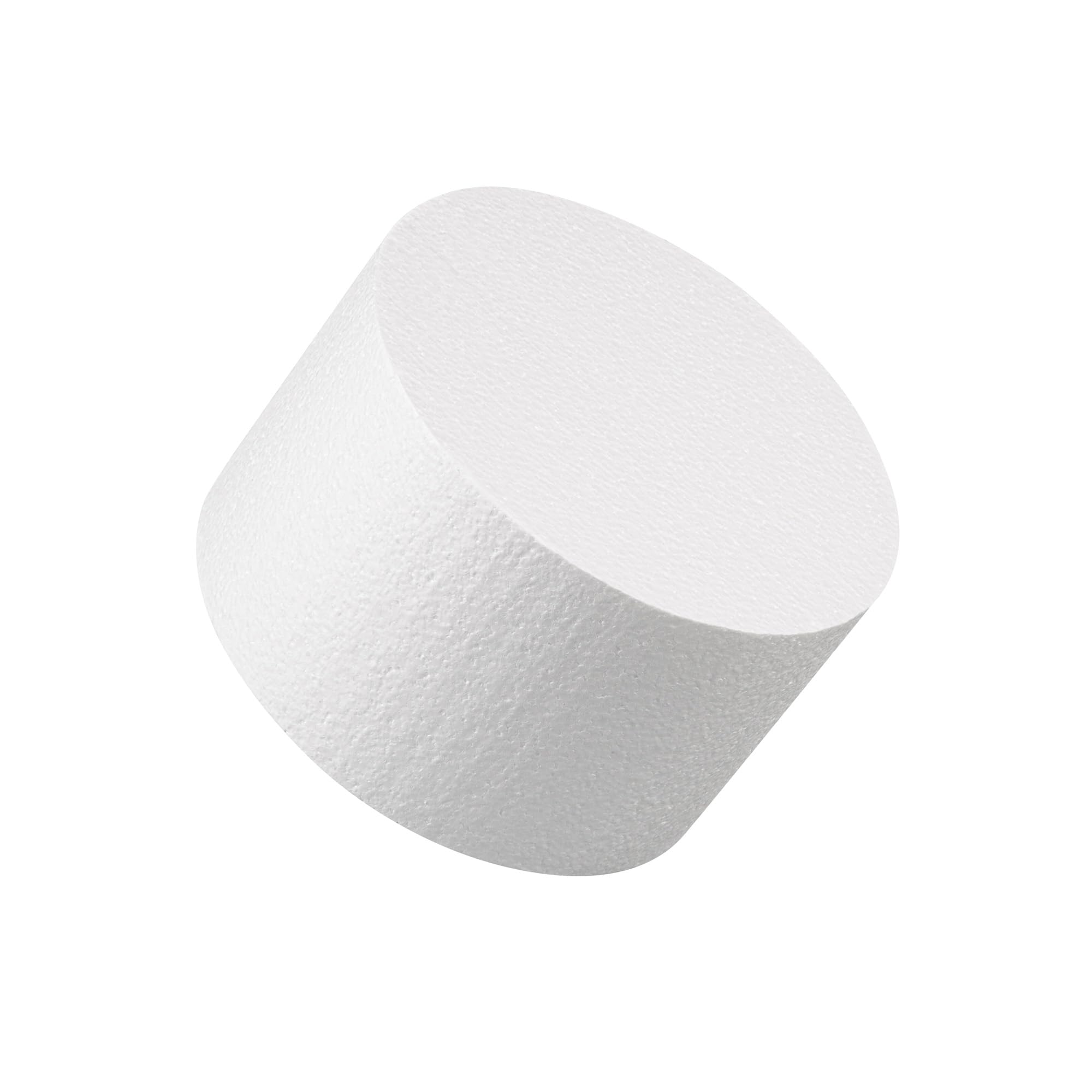 Restaurantware Pastry Tek Kuchen-Dummy, rund, Schaumstoff, wiederverwendbar, leicht, langlebig, Polystren, feuchtigkeitsbeständig, wiederverwendbar, wiederverwendbar, 20,3 x 15,2 cm, 36 Stück