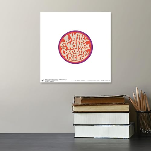 Miniatura 4 de Trends International Gallery Pops Willy Wonka and the Chocolate Factory - Póster de pared con logotipo de texto circular de Willy Wonka, 12.00 x