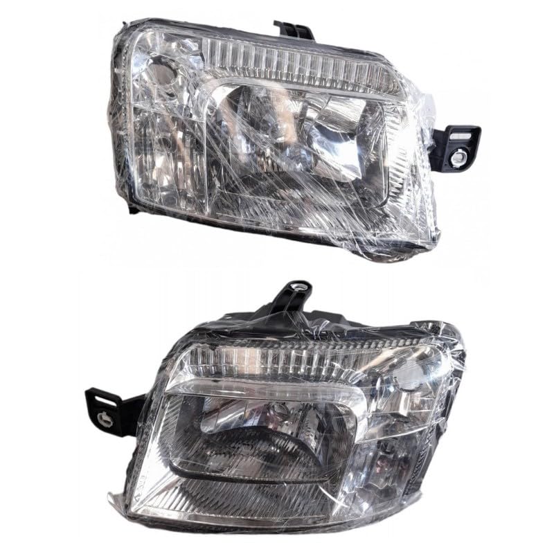 Coppia proiettori fari anteriori Fiat Panda 2004-2012 attacco giallo bianco unificato