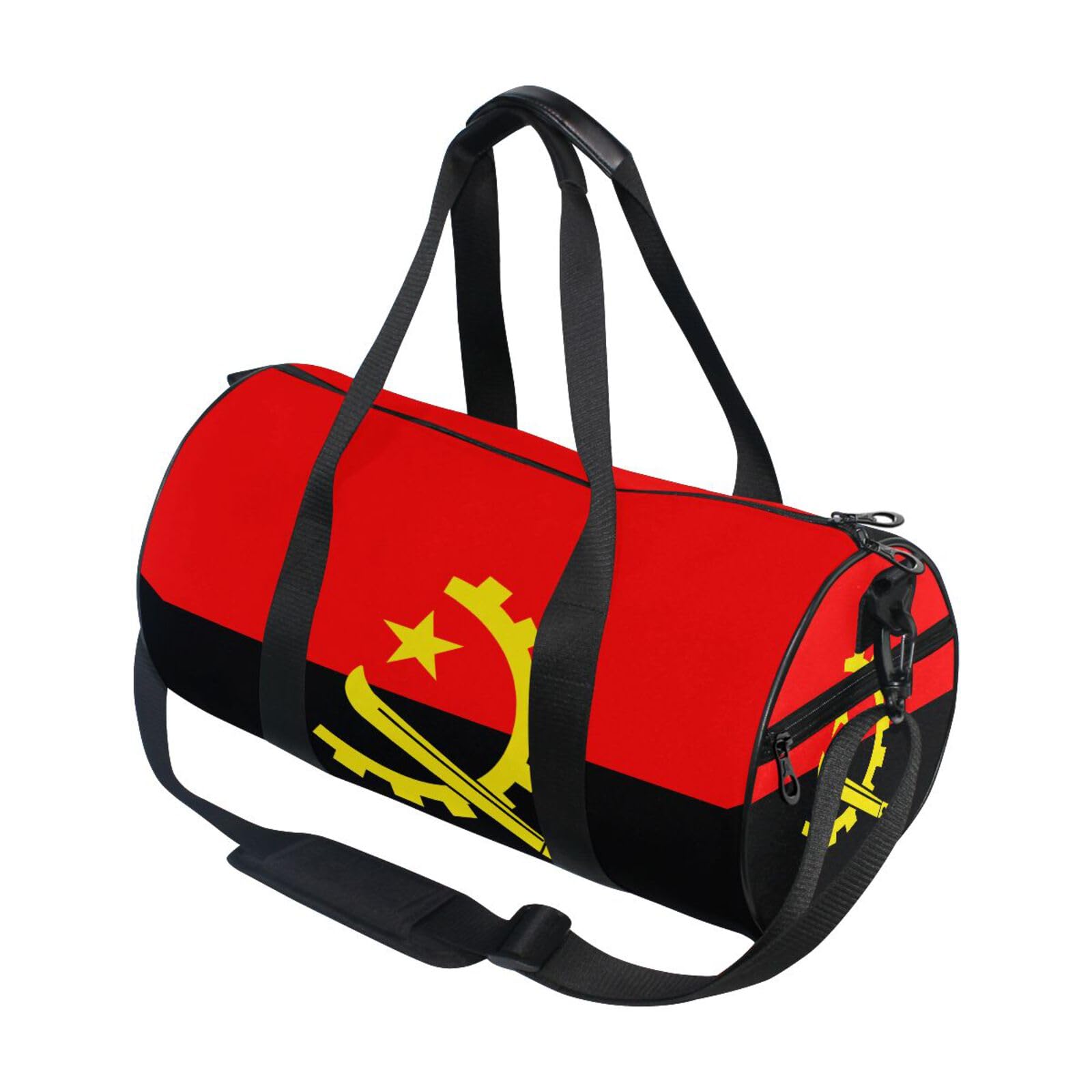 Bolsa de gimnasio de Angola ligera y redonda para equipaje 7