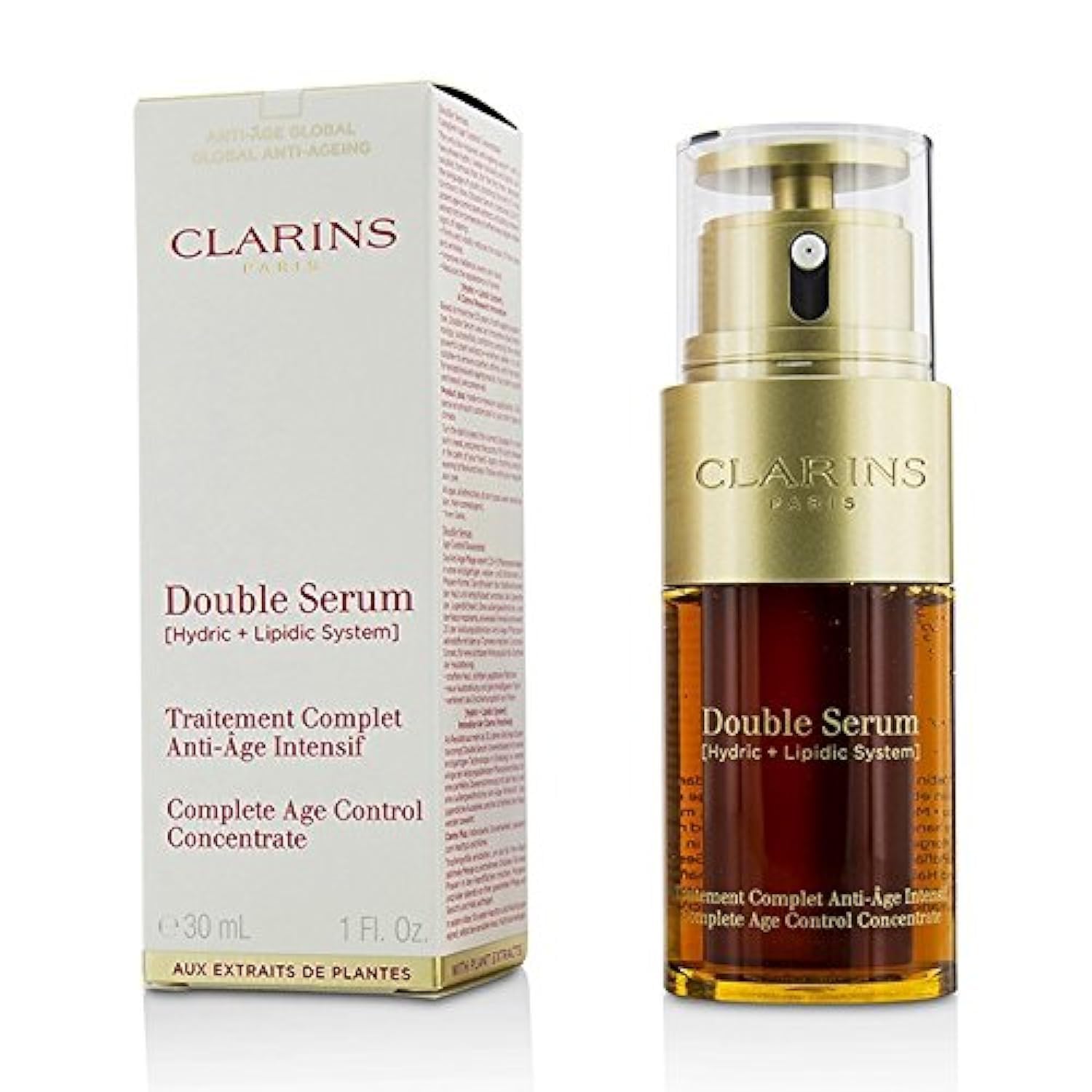 Clarins Double Serum (Hydric + Lipidic System) Complete Age Control Concentrate 14967