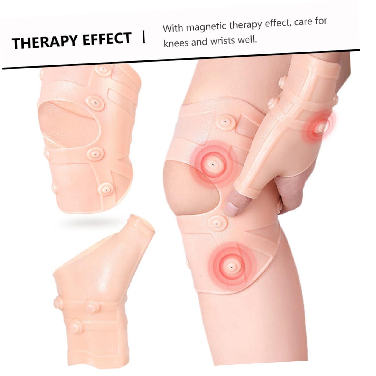 Didiseaon Magnetic Sports Knee and Wrist Protector Set for Cycling Breathable Pads for Outdoor Activities Fit for Men and Women Comfortable Care for Joints