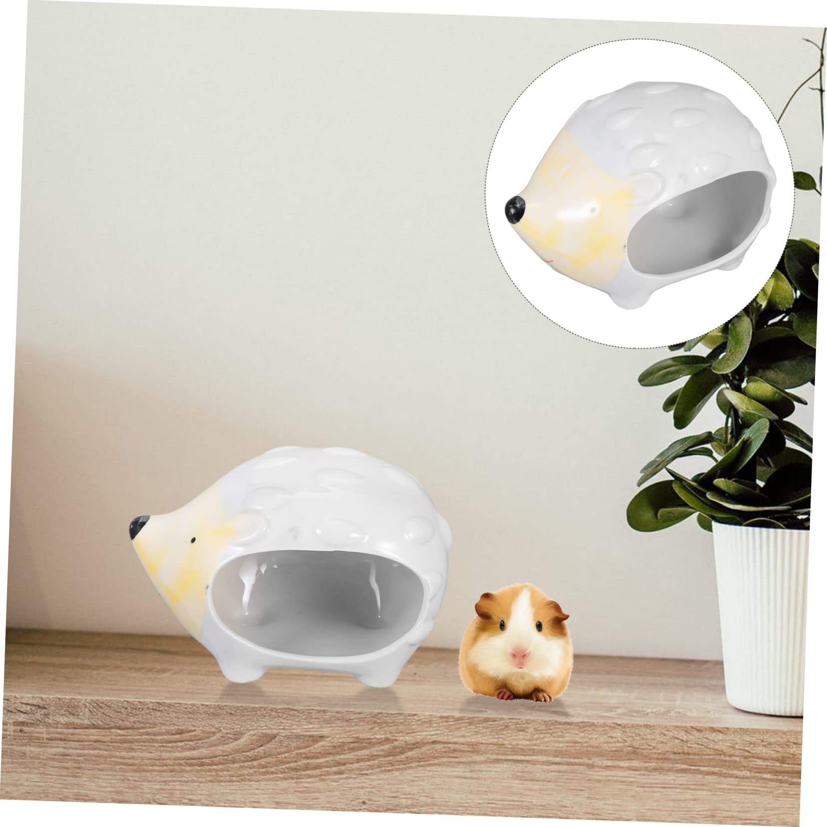 Sosoport Keramik Kühlnest für Hamster und Meerschweinchen, Großes Weiß