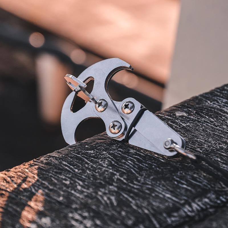 Miniatura 3 de Gancho de gravedad,Garra mecánica,Ganchos de agarre,Garra de escalada plegable de supervivencia Garra mecánica dentada para equipos de escalada al