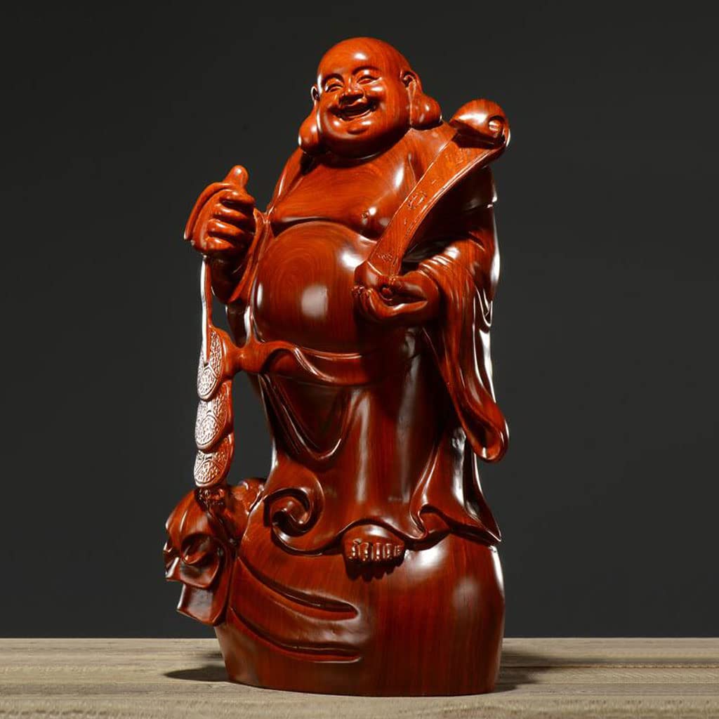 Amazon.co.jp: 七福神 布袋 様 布袋さんの置物 木製フィギュア 黄花梨 