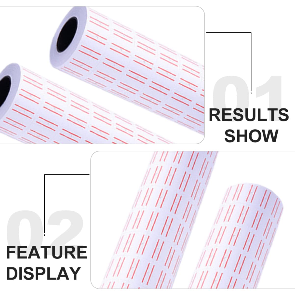 STOBAZA Rolls Tag Labels Paper Supermarket Marker Stickers and Easy to Read for Stores
