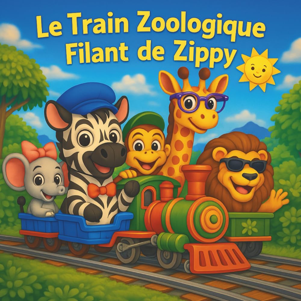 Le Train Zoologique Filant de Zippy: Livres d'histoires pour enfants | Tous à bord pour une aventure animale ! | Aventure | Trains | Comptines | ... | 30 pages (Children's Storybooks in French)