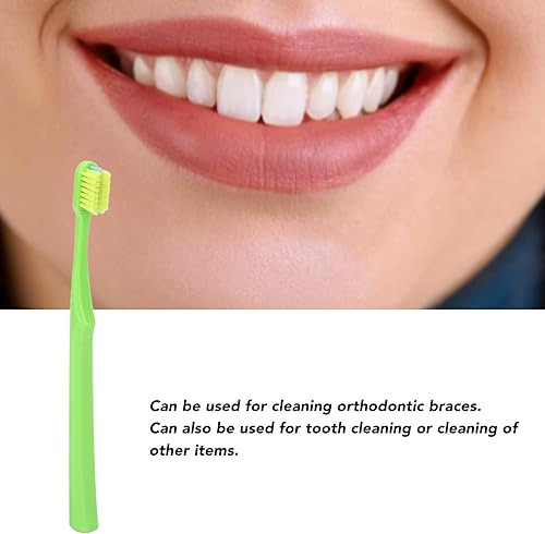 Miniatura 3 de plplaaoo 10 cepillos de dientes, cepillos de dientes ortodónticos en forma de V para aparatos ortopédicos, cepillo de dientes de cerdas suaves para