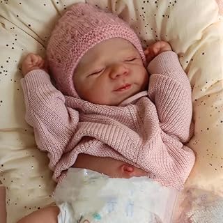 Zero Pam Realistic Reborn Baby Dolls, 20 Inch Lovely Newborn Baby Dolls Full Body Girl Soft Vinyl, Anatomically Correct Ba...