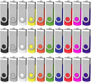 USB Flash Drive 4GB 50 Pack, USB Flash Stick ARETOP Pen Drive Gig Stick Memory Stick USB2.0 Pendrive 4 GB Thumb Drives for Fold Date Storage (50 PCS - 10 Mix-Colors)