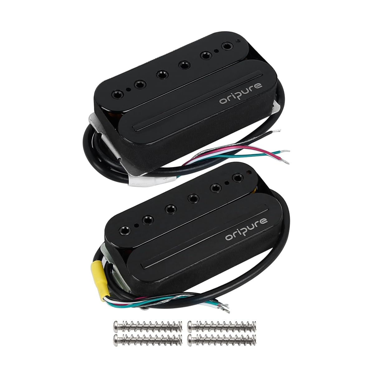 Oripure Pickup Humbucker per chitarra con manico + ponte Pickups Set Hot Rail e pali a vite