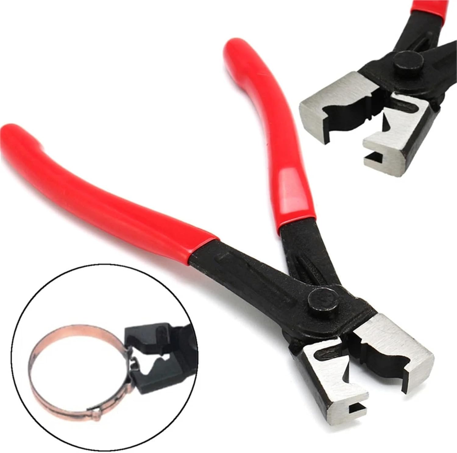 Car Hose Oil Crimping Plier R Type Collar Clip Clamp Pliers Auto Water Pipe Calliper Repair Tool 1Pcs
