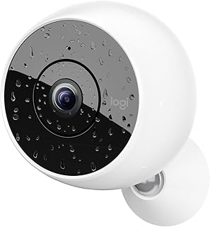 Logitech Circle 2 Telecamera di Sorveglianza Domestica Wireless InterniEsterni Resistente Agenti Atmosferici 1080p HD 180 Apple HomeKit ChromeCast Memoria Crittografata Visione Notturna Logitech Circle 2 Telecamera di Sorveglianza Domestica Wireless InterniEsterni Resistente Agenti Atmosferici 1080p HD 180 Apple HomeKit ChromeCast Memoria Crittografata Visione Notturna