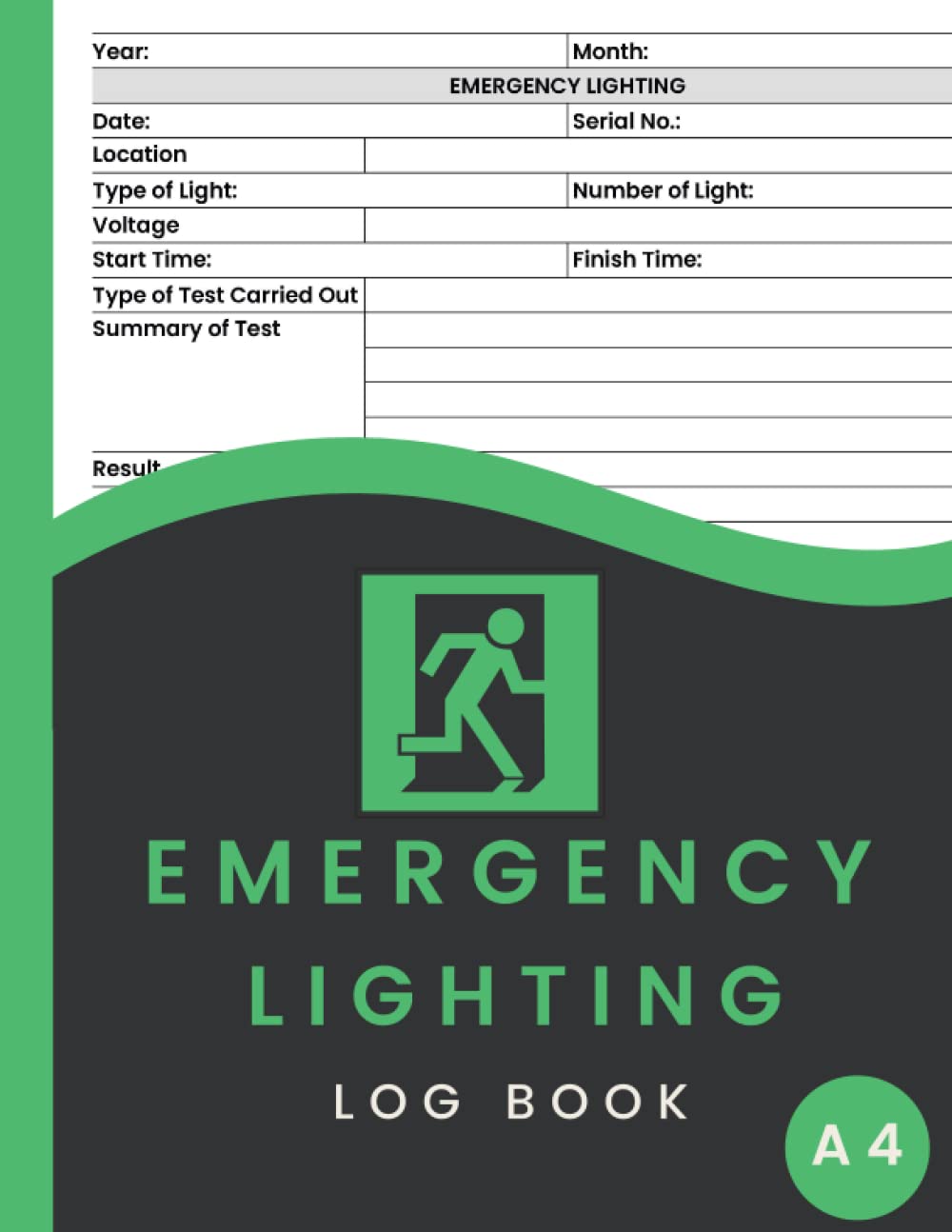 Buy Emergency Lighting Log Book A4 Emergency lighting Testing System