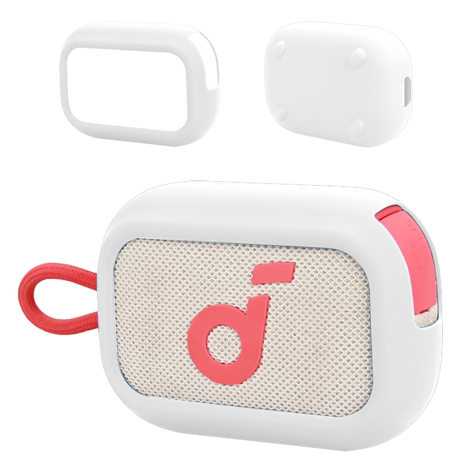 for Anker SoundCore Select 4 Go Silicone Case ?Soft Skin Silicone Case Full Protective Case Cover - White