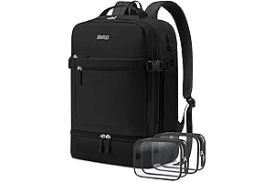 Carry On Backpack for Women with Shoe Compartment