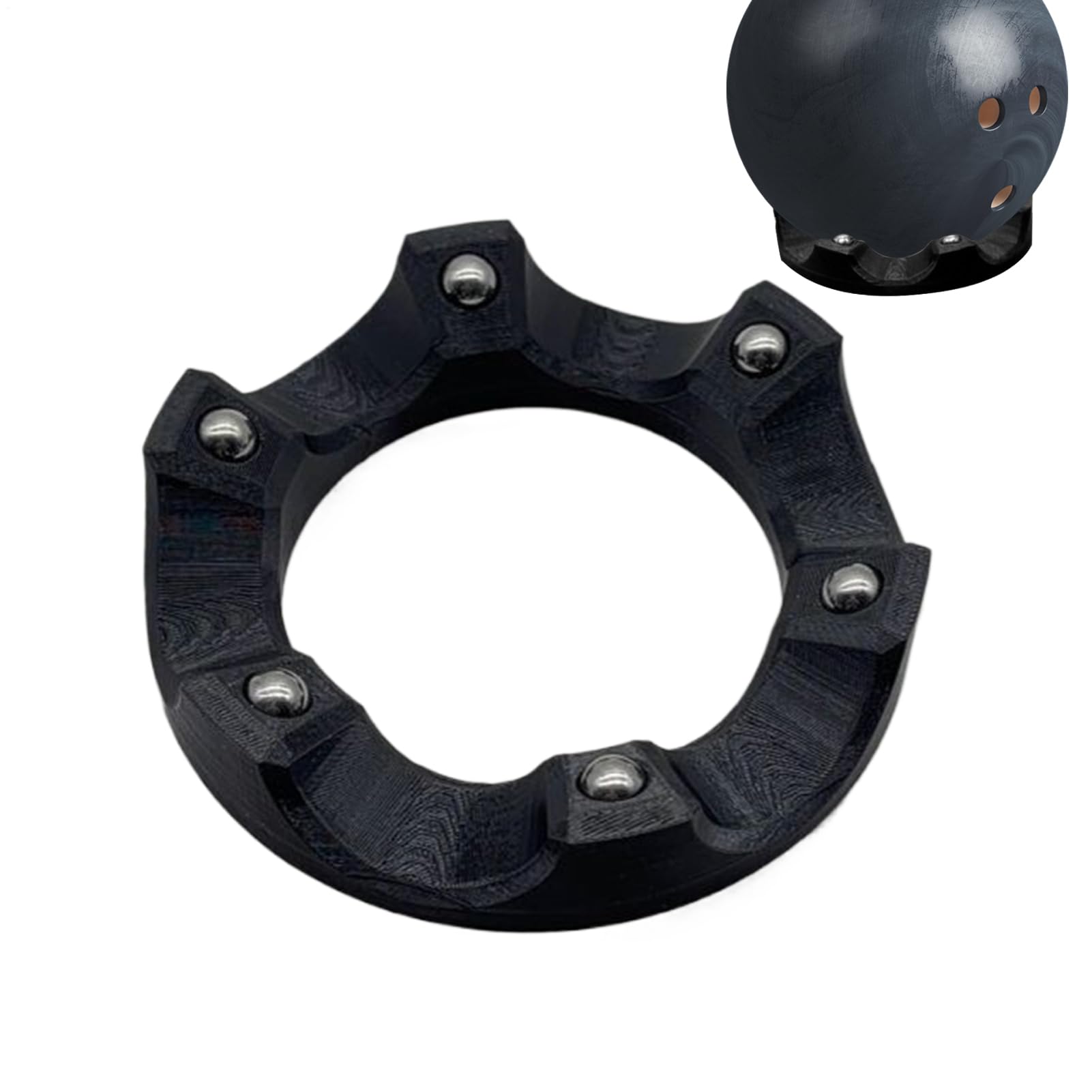 Bowling Ball Spinner - Cleaning Sanding Maintenance Tools, Rotating Ball Cup with Polishing Pad for Match Performance, Daily Home Club Outdoor Use for Men Women Bowlers Hobbyist Bowling Accessories