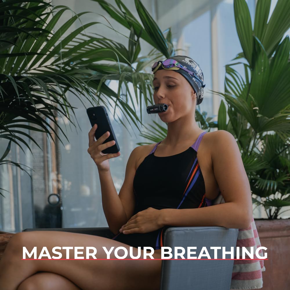 Airofit Elite Trainer Respiratorio per Sport, Fitness e Miglioramento delle Prestazioni – Allenamento Respiratorio Avanzato con Sessioni Guidate, Monitoraggio delle Prestazioni e Analisi dei Progressi