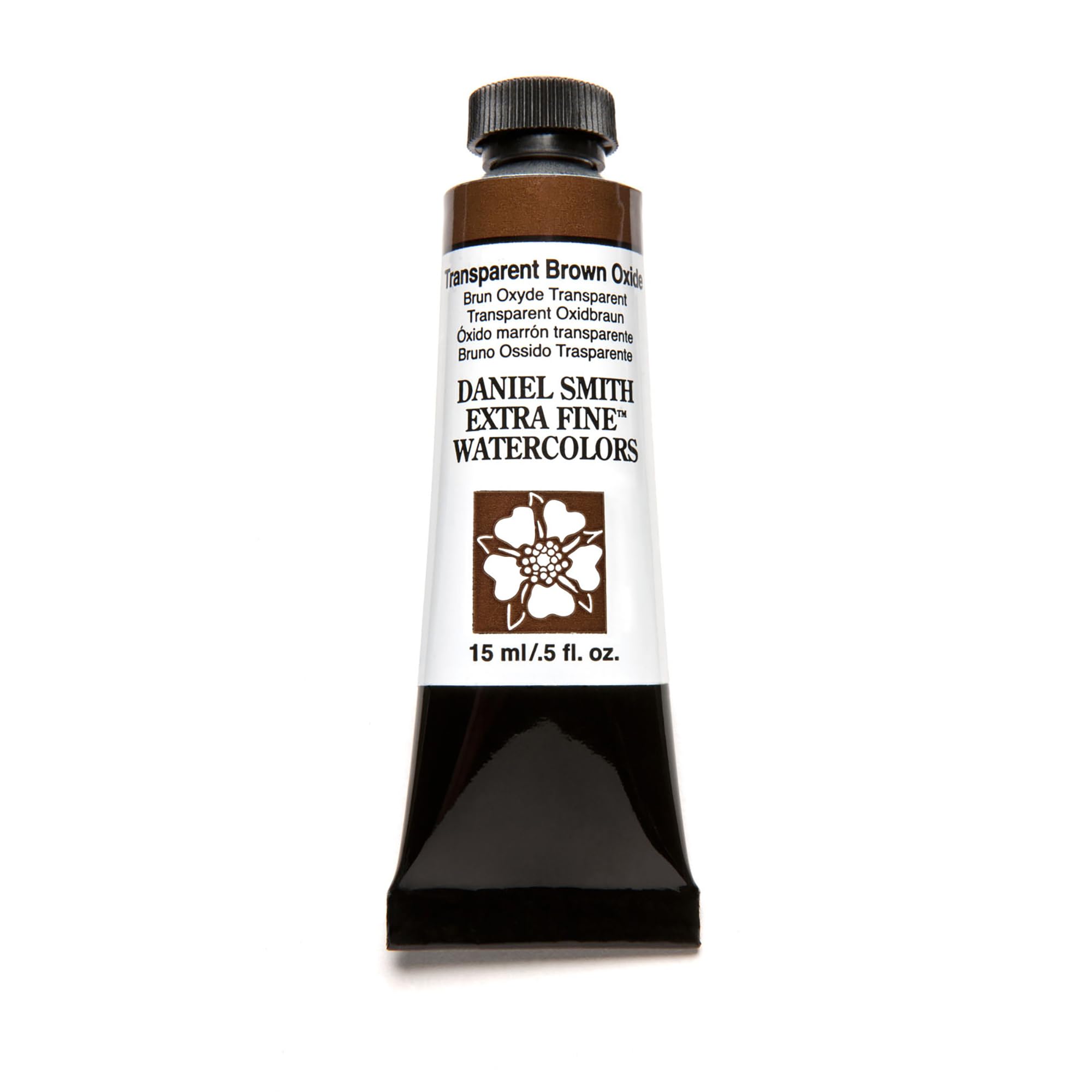 Daniel Smith Extra Fine Watercolor Paint, 15ml Tube, Transparent Brown Oxide, 284600129, 0.5 Fl Oz (Pack of 1)