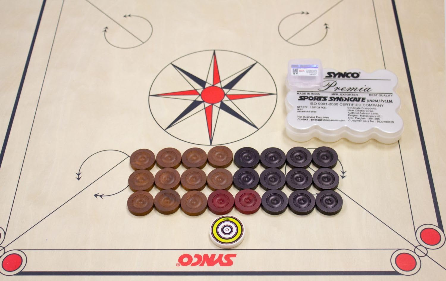 Carrom Profi Turnier Board Synco Platinum – per un'esperienza di gioco ottimale Carrom – 2991