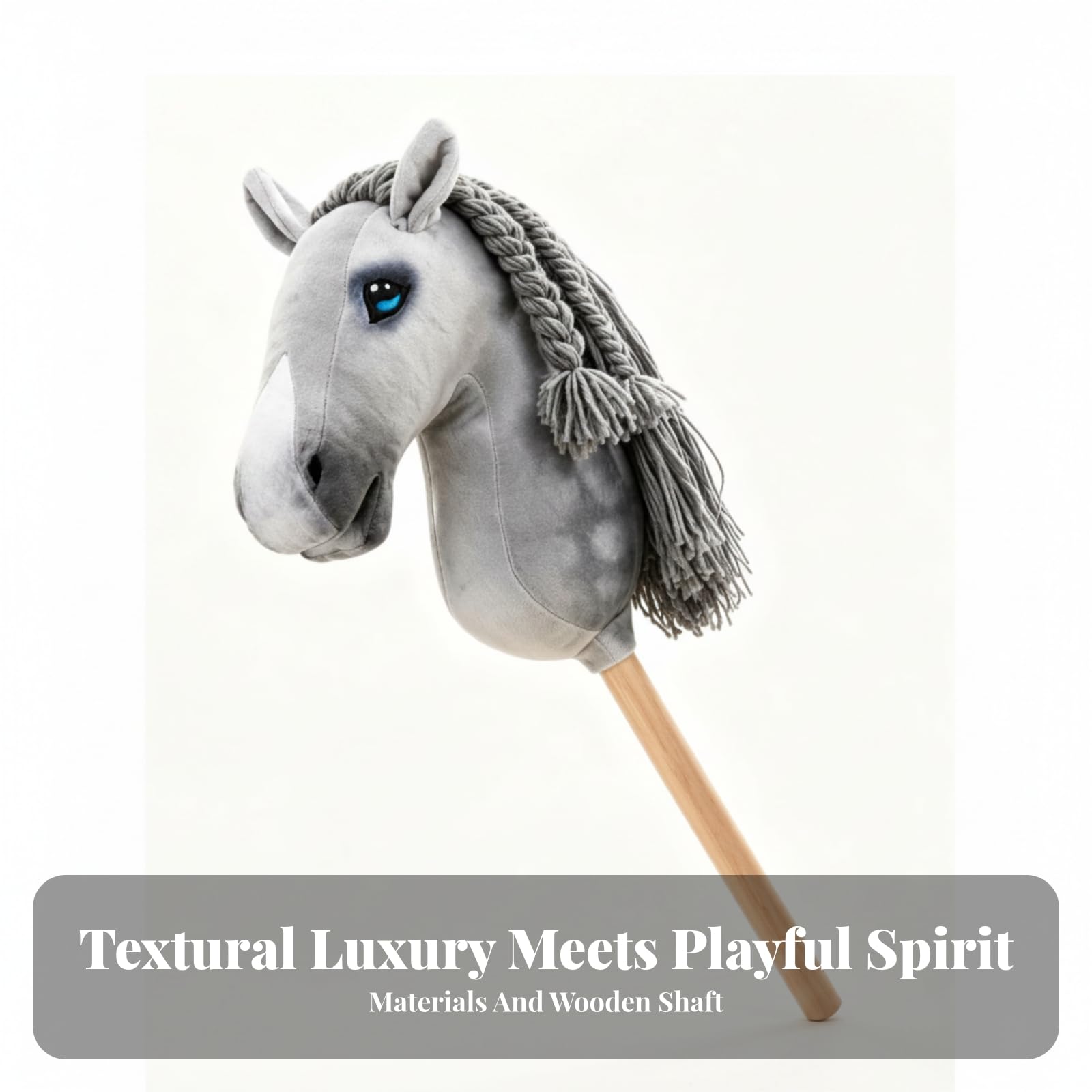 Cavallo di Peluche con Bastone Morbido
