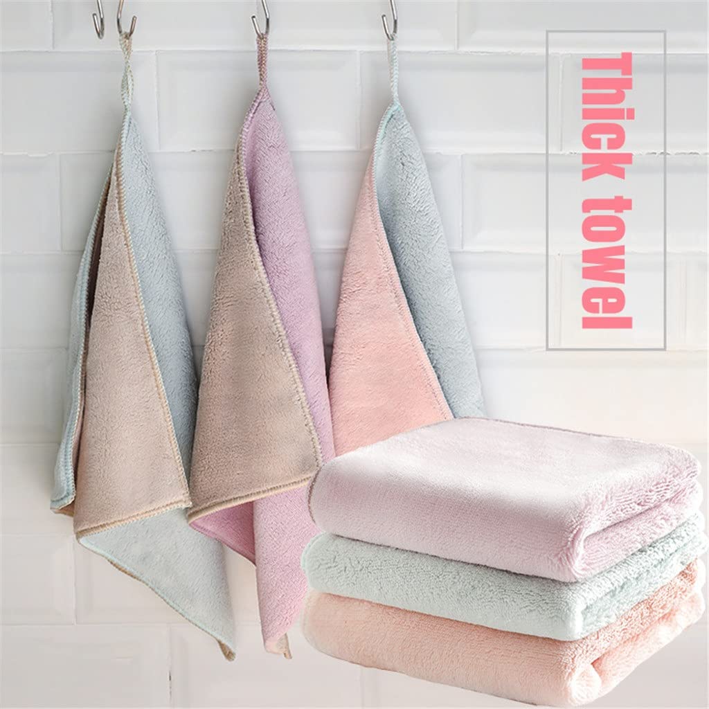 Paño de Cocina de Microfibra Absorbente de Doble Cara, paño de Limpieza Grueso para el hogar, Toalla de Limpieza (5 uds., 30x40cm), 3 uds.