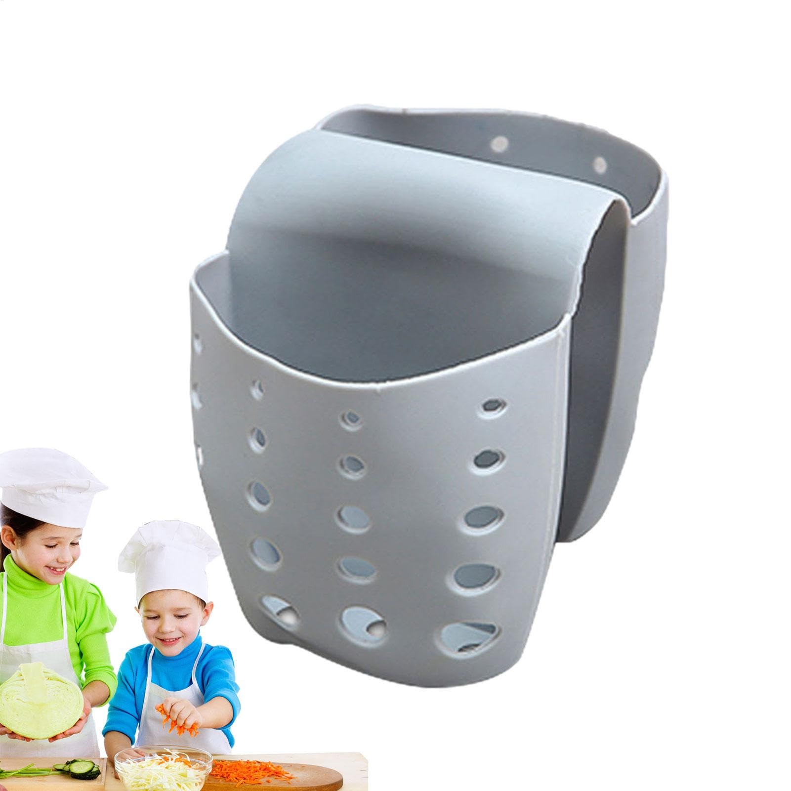 Supporto per spugna in silicio per lavello da cucina, supporto per spugna per lavandino, foro di drenaggio, sella, sella, cestello di drenaggio, cestino per drenaggio, cestino per drenaggio, doppio