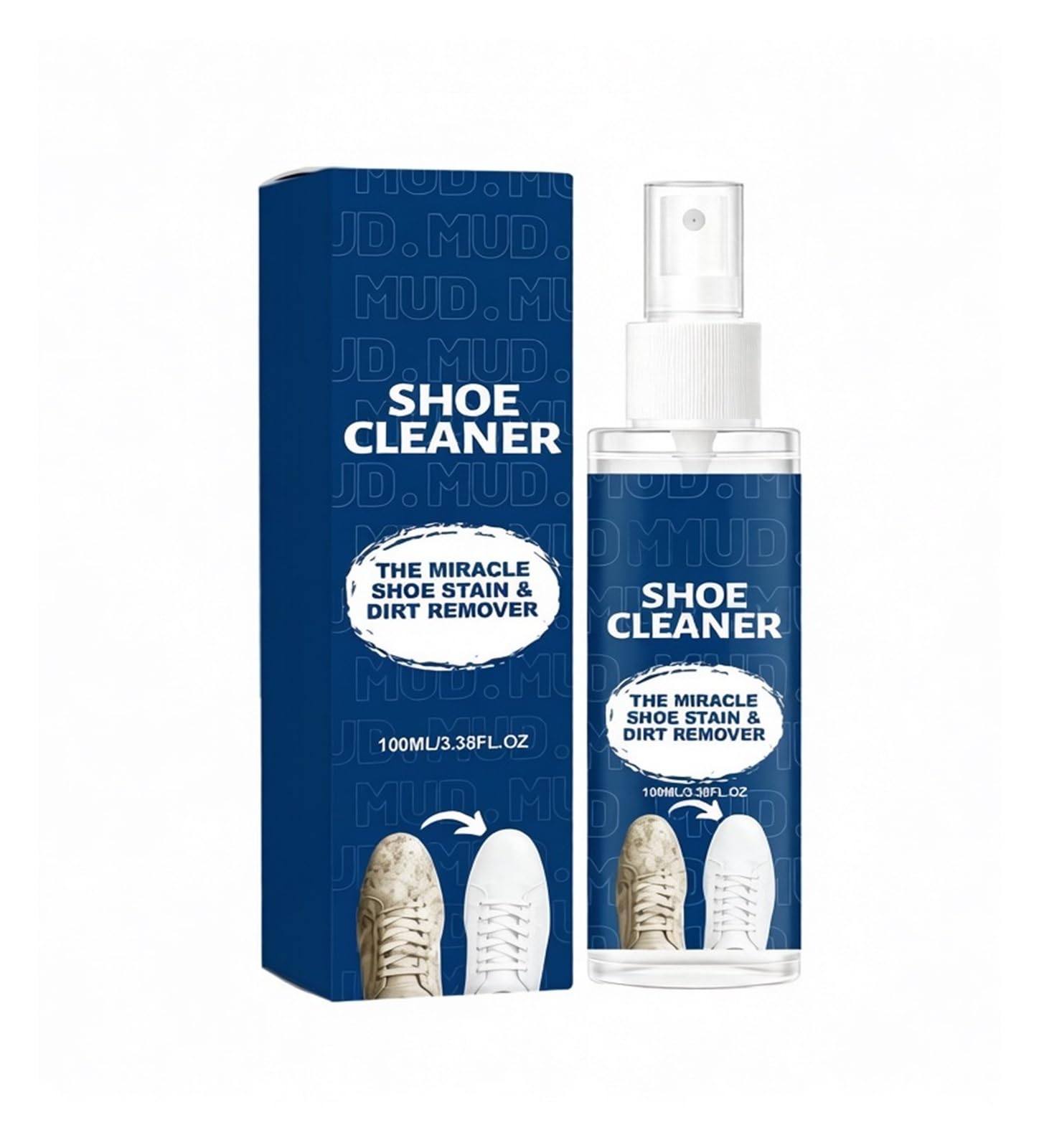 Limpiador de zapatos 100 ml, limpia las manchas en un instante(2pcs)