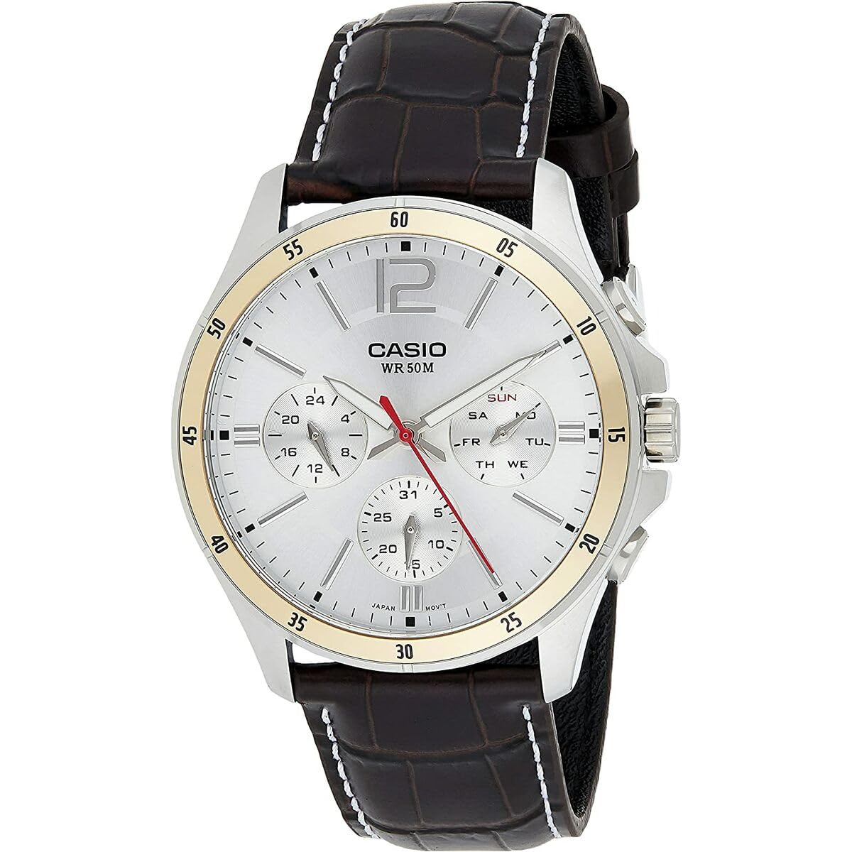 Enticer Chronograph White Dial Men's Watch - MTP-1374L-7AVDF (A835)