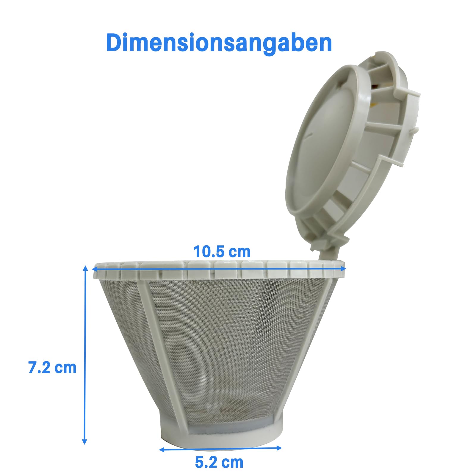 Feinsieb Mikrofeinfilter 72x105mm für Miele 4011464 für Geschirrspüler Spülmaschine Geschirrspülmaschine