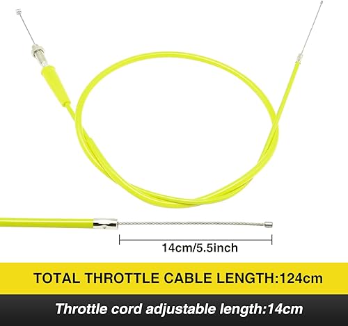 Miniatura 7 de YWLUWEI Asamblea del acelerador de motocicleta de 0.866 in CNC de aluminio Twist Throttle Grips con cable del acelerador y agarre del manillar para