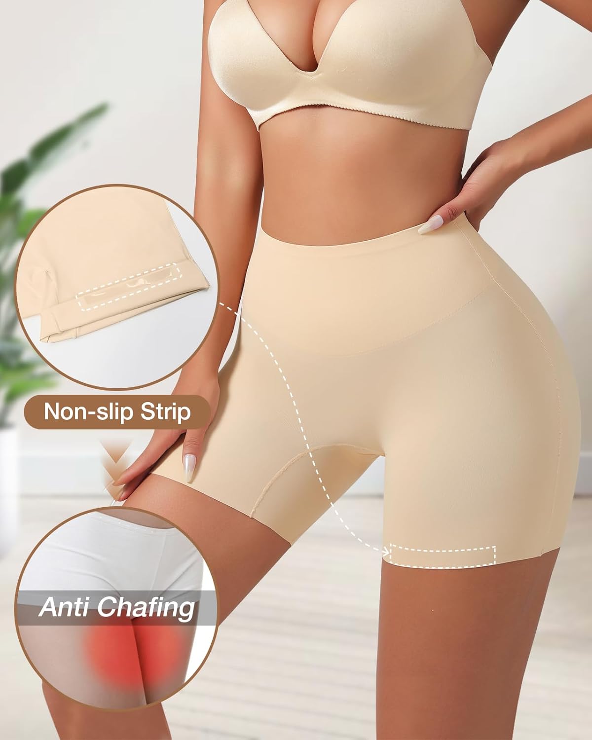 Tummy Control Shapewear Shorts for Women Under Dress Womens Compression Shorts Under Dress Shapewear - Image 4