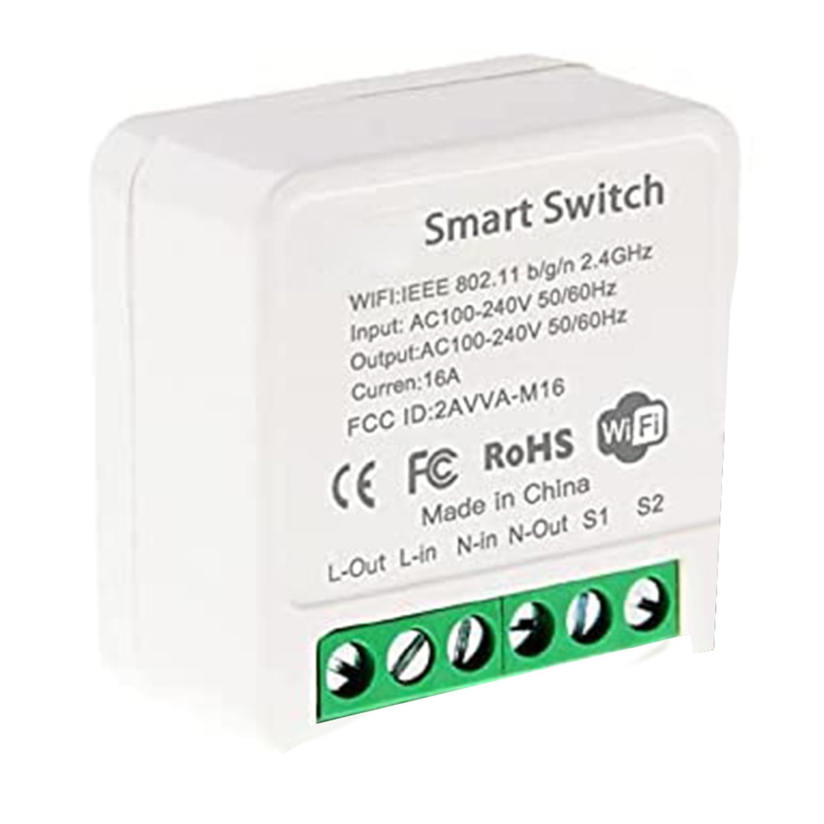 10X Mini Interruttore Relè WiFi, Modulo Interruttore Luce Timer DIY Applicazione Life/Tuya, Wireless