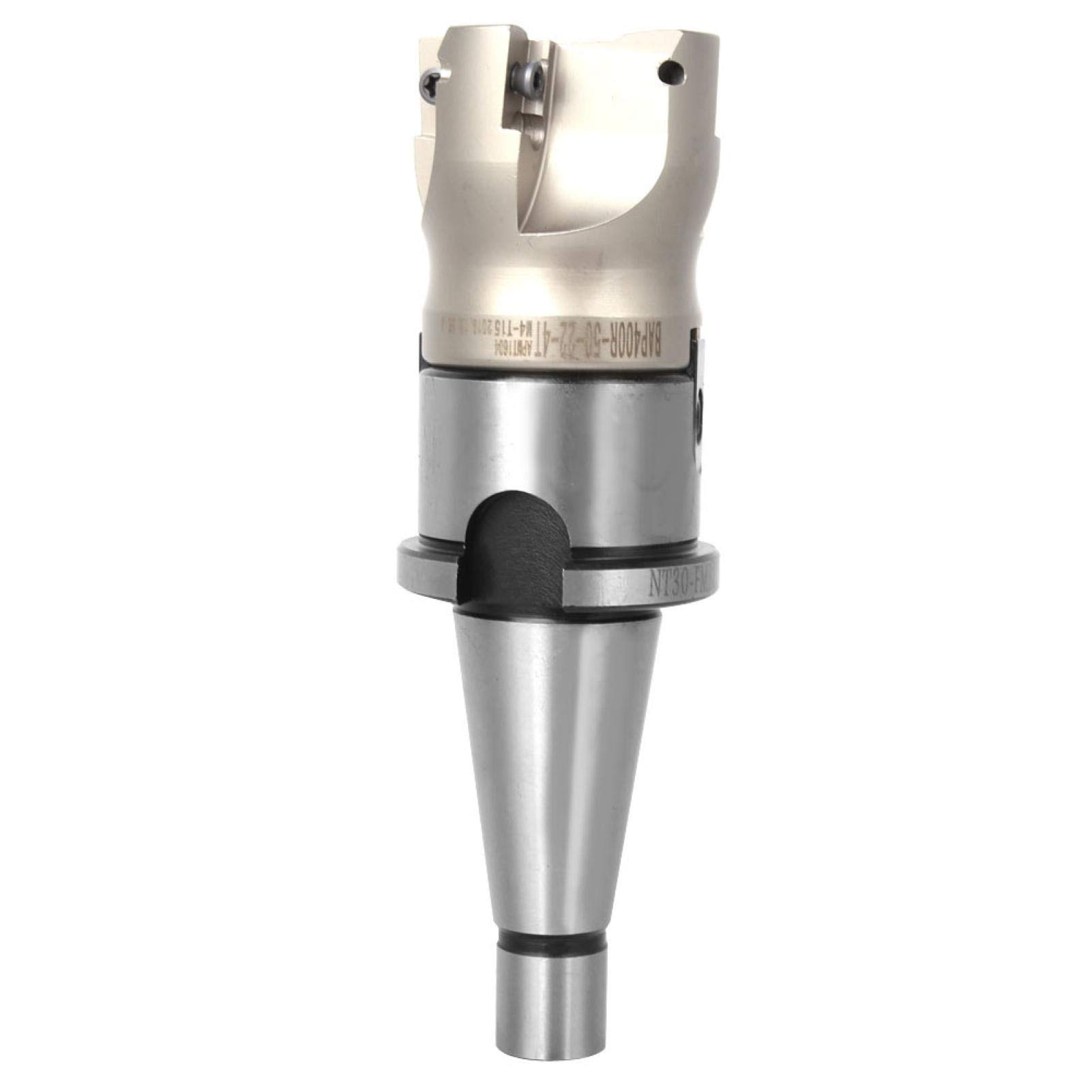 Portamandrino a pinza + 50 frese + inserti di fresatura, portamandrino a pinza Portafresa a spianare Portafresa a fresa CNC Inserti di fresatura(#1)