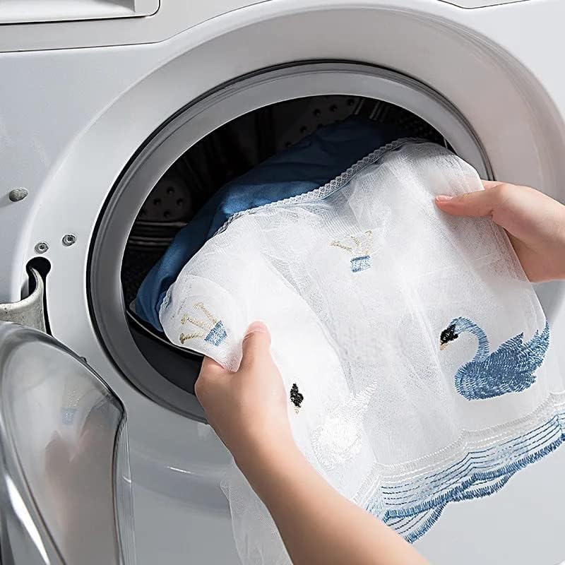 Image of MeeTo AC Cover Embroidery Work Premium Work Indoor Dust Proof Washable Protection Net Design Cover Multicolour&Pattern May Vary (2)