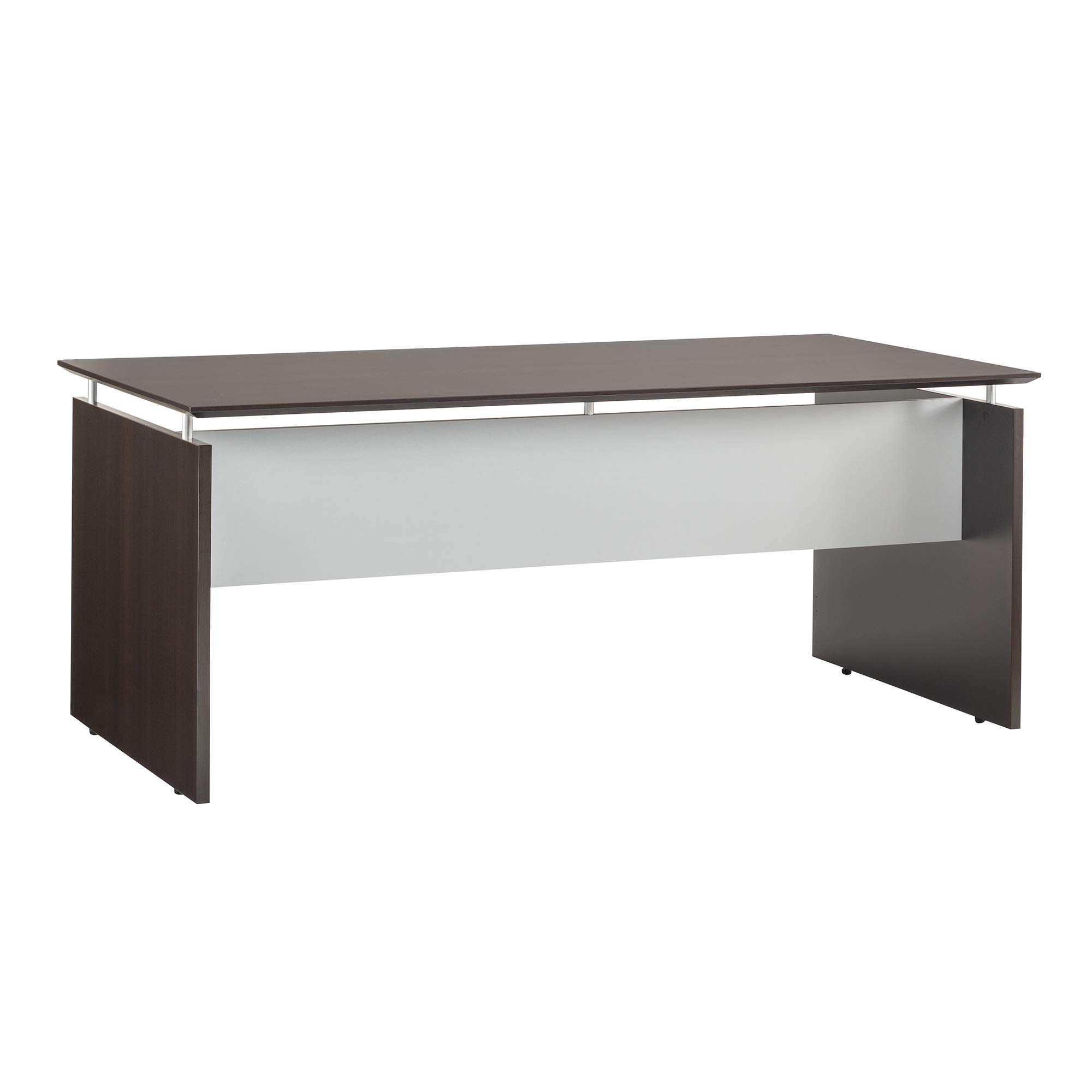 Safco MNDS63LDC Medina Straight Edge Desk, 63"W, Mocha Laminate