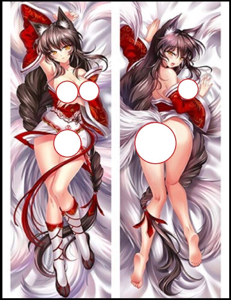 Funlife store League of Legends Ahri UNC Peach Skin 150cm x 50cm Body Pillowcase