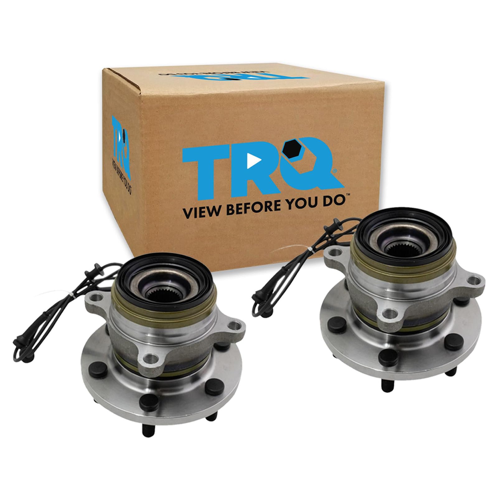 TRQ Front Driver and Passenger Side Wheel Bearing and Hub Assembly Set 2