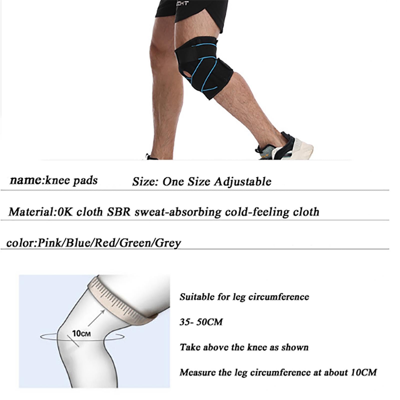 2er-Pack Kniebandage, Verstellbare Kompressions-Kniebandage mit Seitlichen Stabilisatoren und Patella-Gel-Pads, für Arthritis, Muskel-/Gelenkschmerzlinderung, Sport und Laufen,C