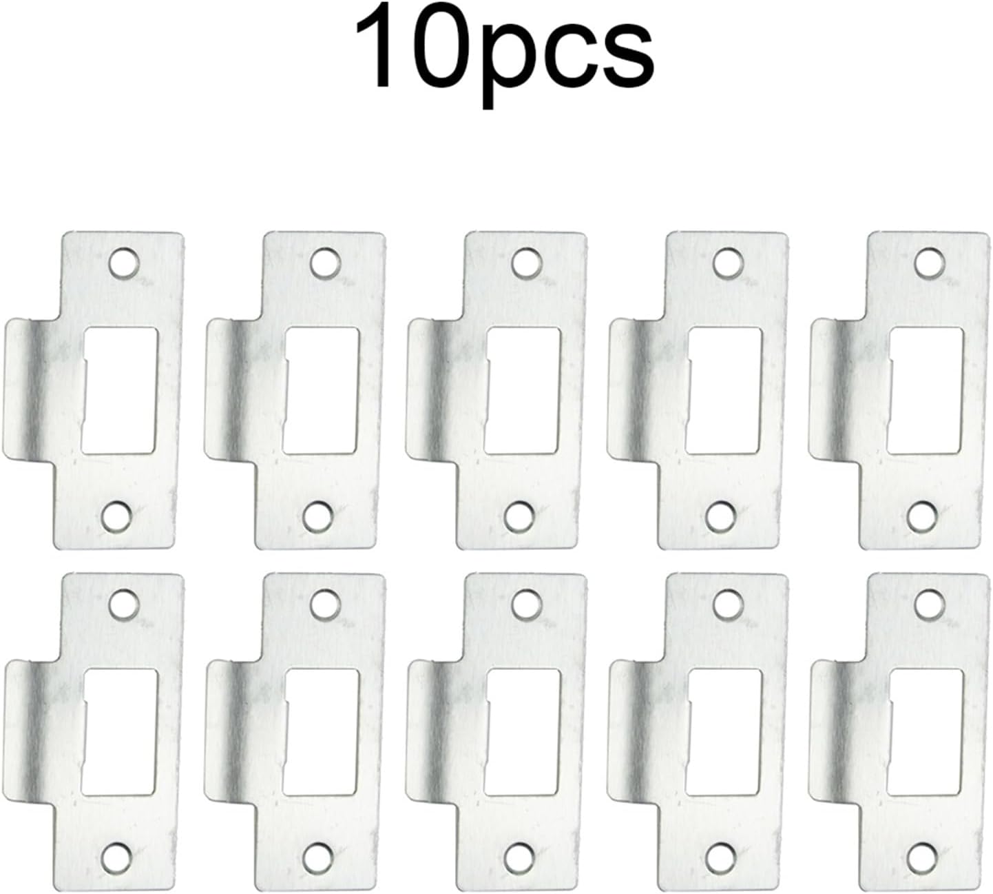 Door Strike Striker Plate 69 * 37.5 0.8mm Silver Stainless Steel Lock