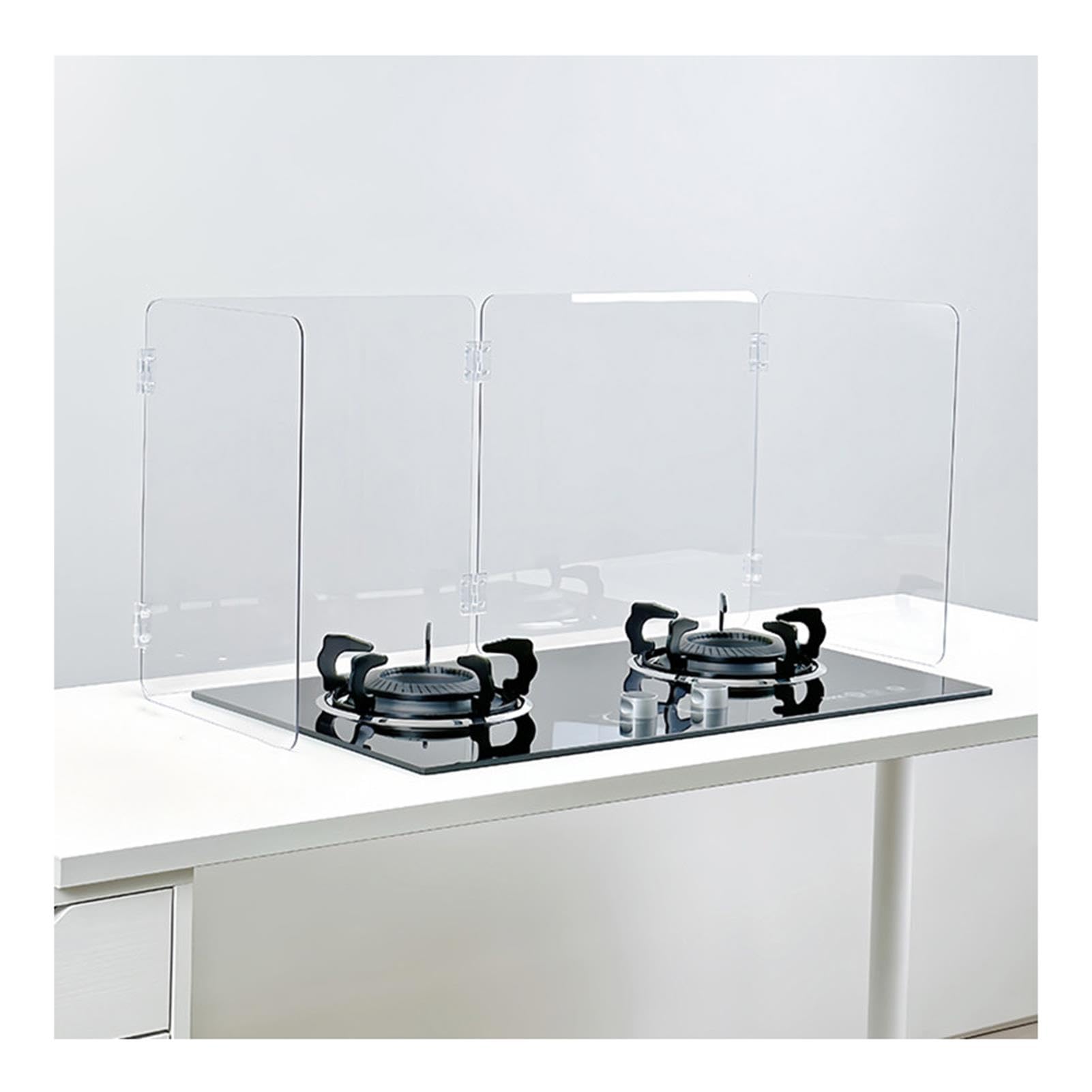 Protector contra salpicaduras cocina plegable, transparente, aislamiento