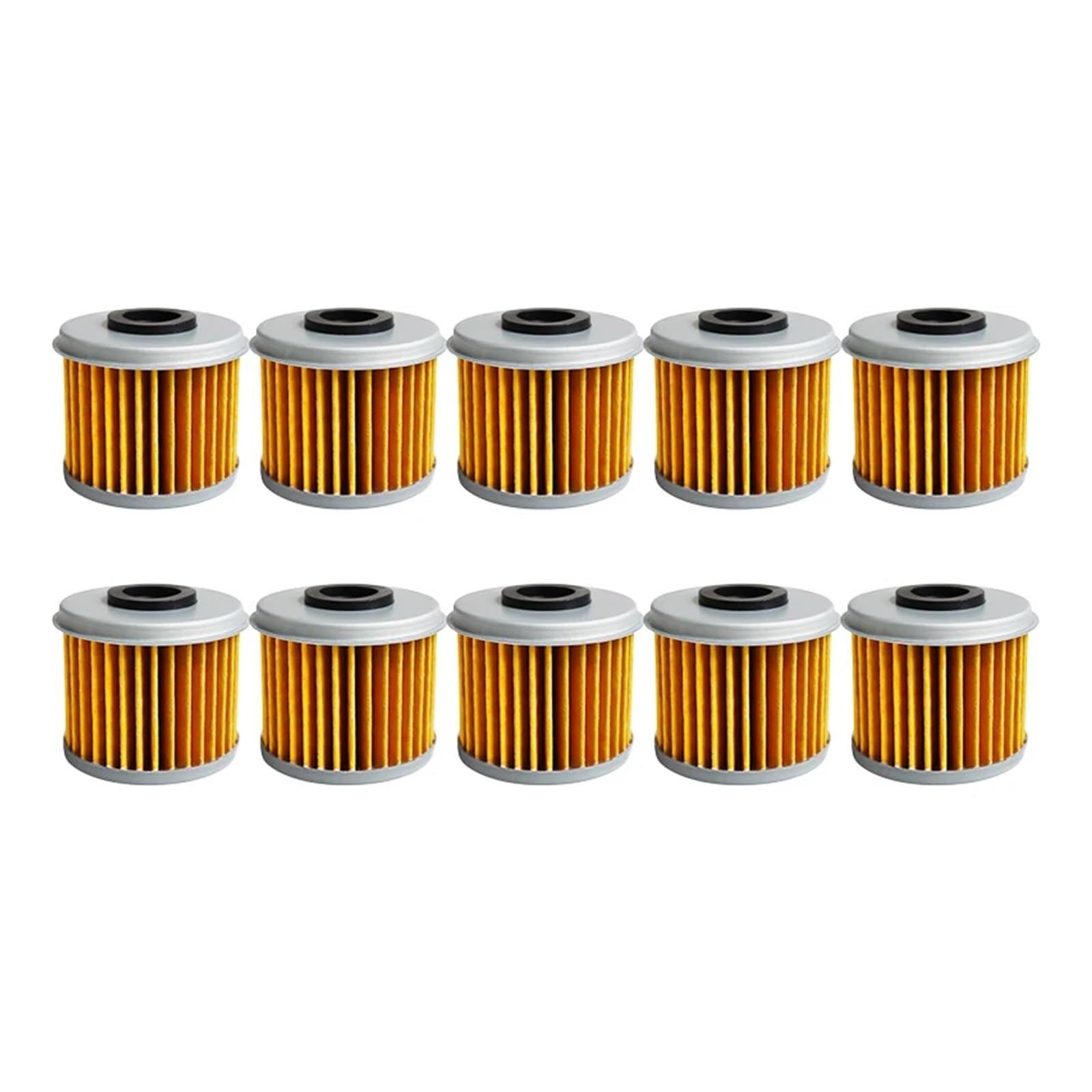 10 Pcs Motorcycle Parts Oil Filter for TRX450R TRX450ER CRF450L CRF450X CRF450R CRF250X CRF250R CRF150R Expert CRF150F(10 pcs-yellow)