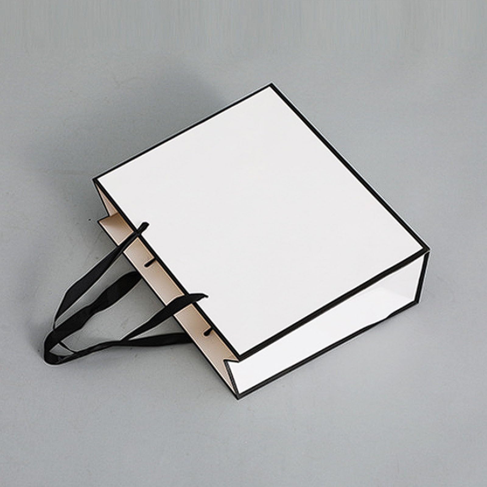 20er-Pack robuste Tragetaschen aus weißem Karton mit Griff Baumwollseil, Einkaufstaschen for Bekleidungsgeschäfte, Schmuckverpackung(25 * 13 * 32cm)